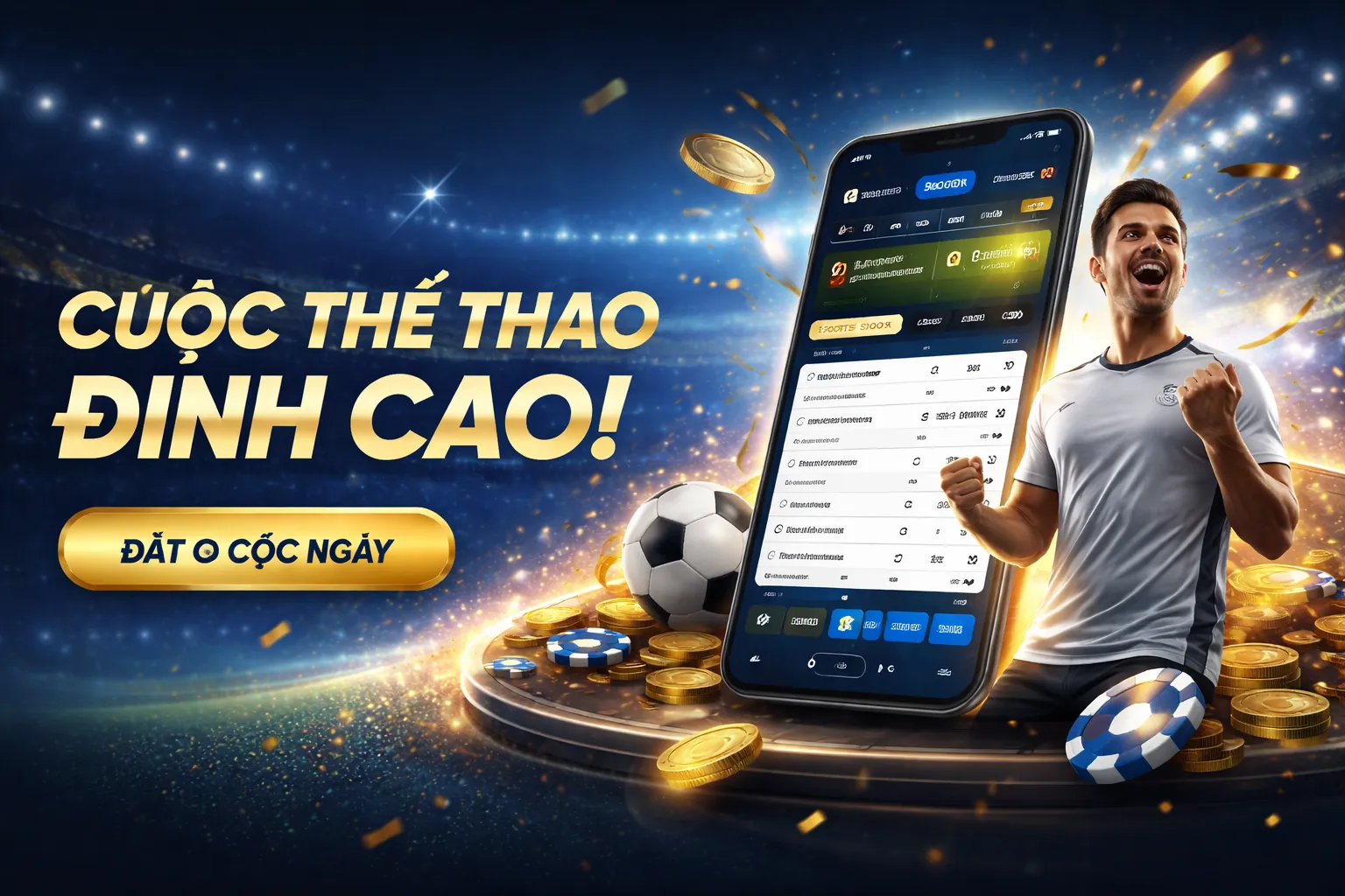 Hình ảnh sân vận động đầy ắp khán giả, biểu tượng cho các sự kiện thể thao lớn